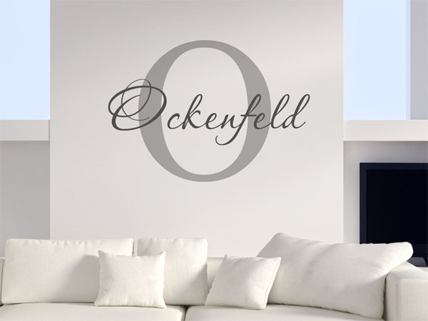 Wandtattoo Ockenfeld Nachname