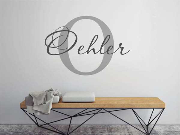 Wandtattoo Oehler Nachname
