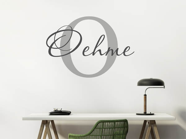 Wandtattoo Oehme Nachname