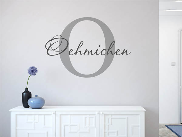 Wandtattoo Oehmichen Nachname