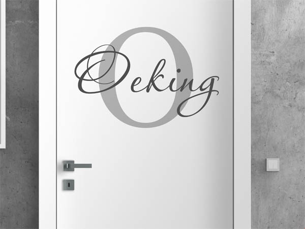Wandtattoo Oeking Nachname