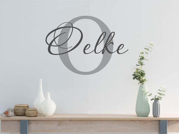 Wandtattoo Oelke Nachname
