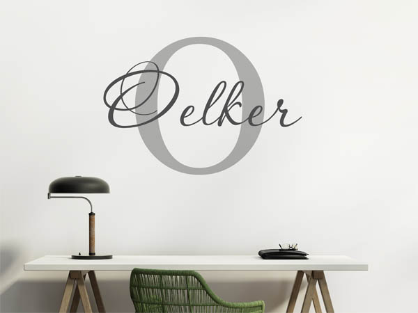 Wandtattoo Oelker Nachname