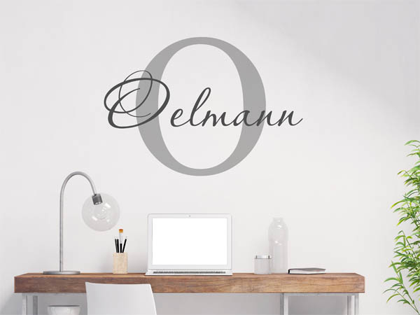 Wandtattoo Oelmann Nachname