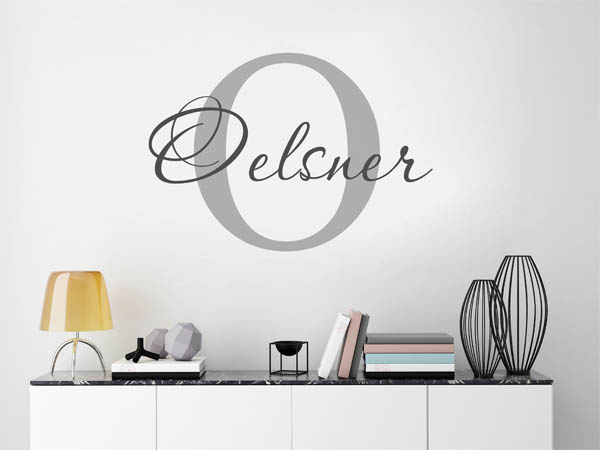 Wandtattoo Oelsner Nachname