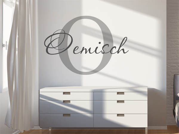 Wandtattoo Oemisch Nachname