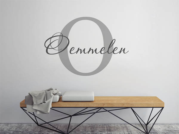 Wandtattoo Oemmelen Nachname
