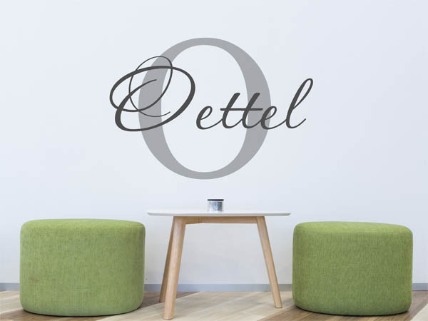 Wandtattoo Oettel Nachname