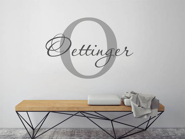 Wandtattoo Oettinger Nachname