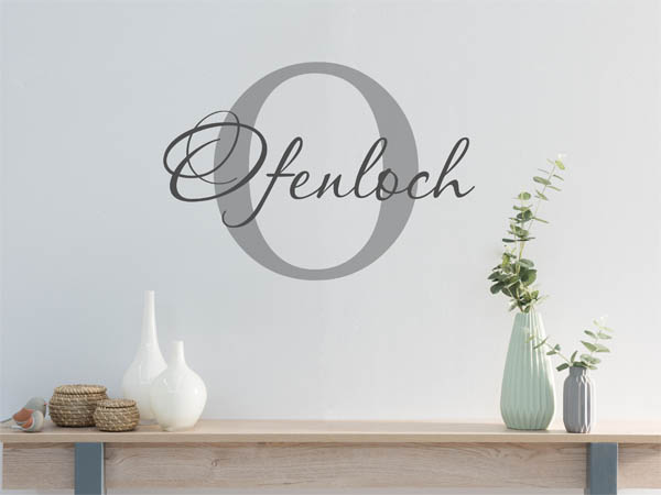 Wandtattoo Ofenloch Nachname