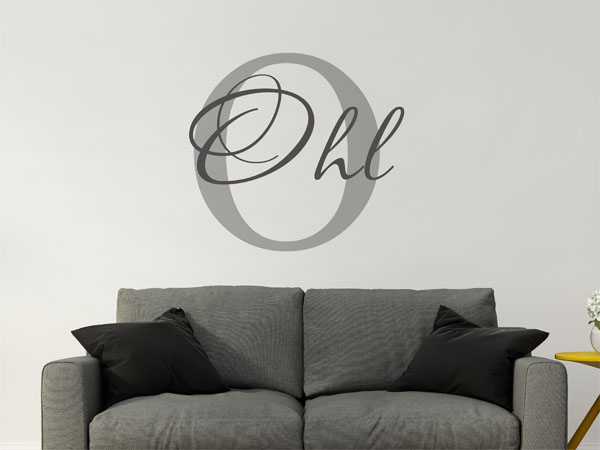 Wandtattoo Ohl Nachname