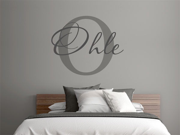 Wandtattoo Ohle Nachname