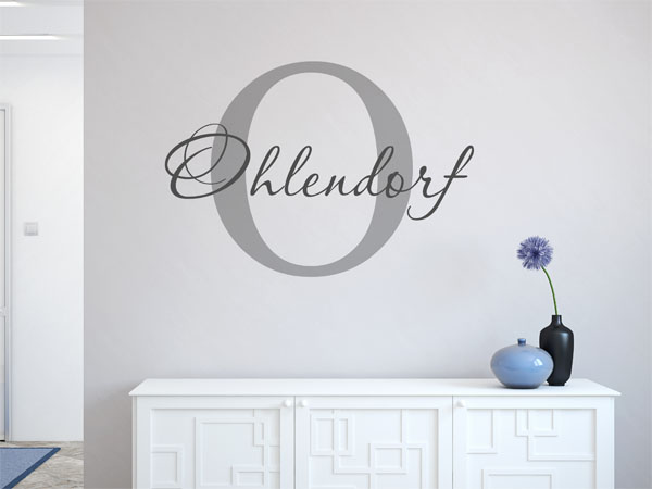 Wandtattoo Ohlendorf Nachname