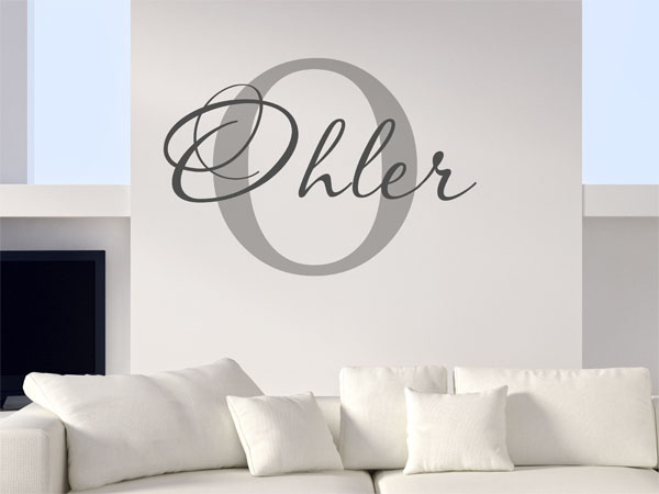 Wandtattoo Ohler Nachname