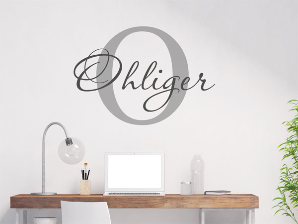 Wandtattoo Ohliger Nachname
