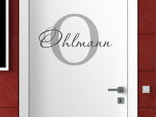 Wandtattoo Ohlmann Nachname