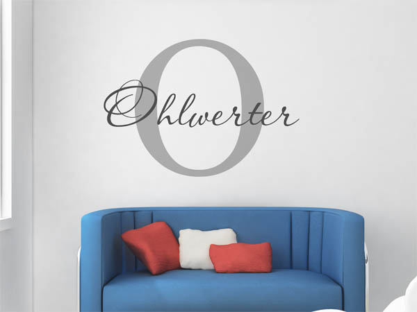 Wandtattoo Ohlwerter Nachname