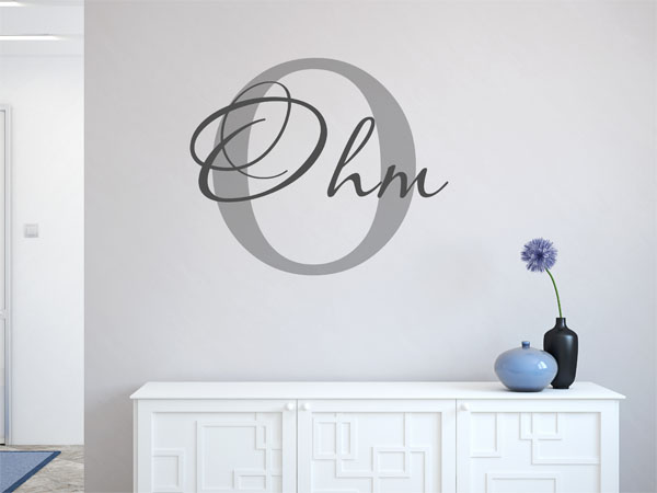 Wandtattoo Ohm Nachname