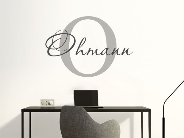 Wandtattoo Ohmann Nachname