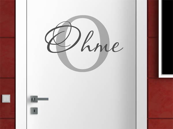 Wandtattoo Ohme Nachname