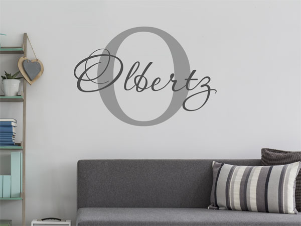 Wandtattoo Olbertz Nachname
