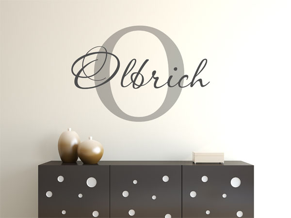Wandtattoo Olbrich Nachname