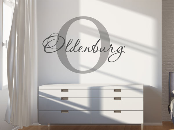 Wandtattoo Oldenburg Nachname