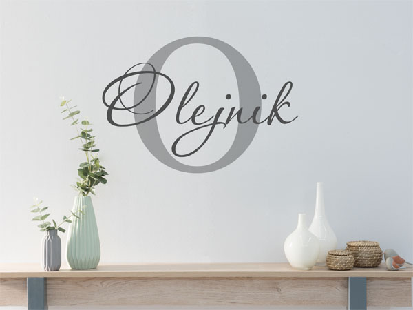 Wandtattoo Olejnik Nachname