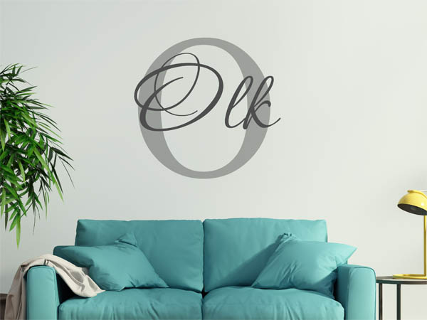 Wandtattoo Olk Nachname