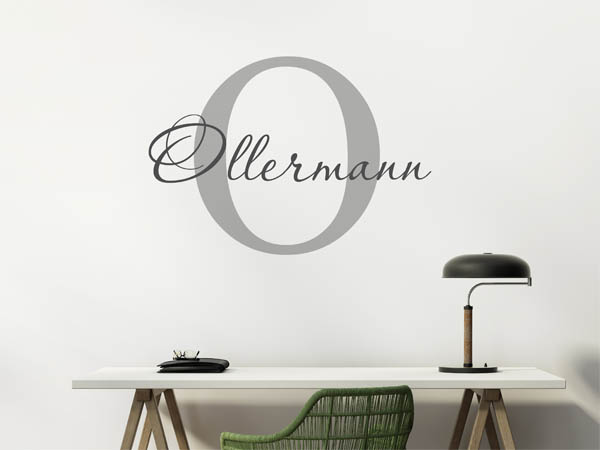 Wandtattoo Ollermann Nachname