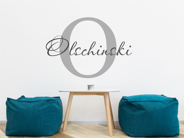 Wandtattoo Olschinski Nachname