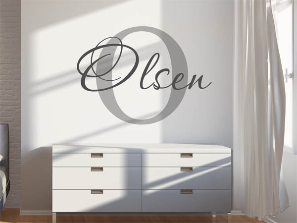 Wandtattoo Olsen Nachname