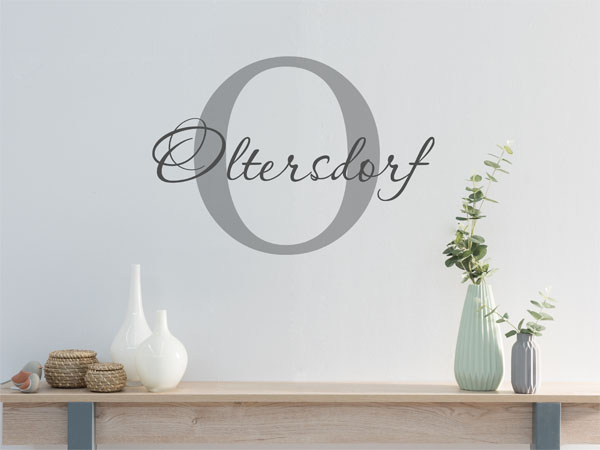 Wandtattoo Oltersdorf Nachname