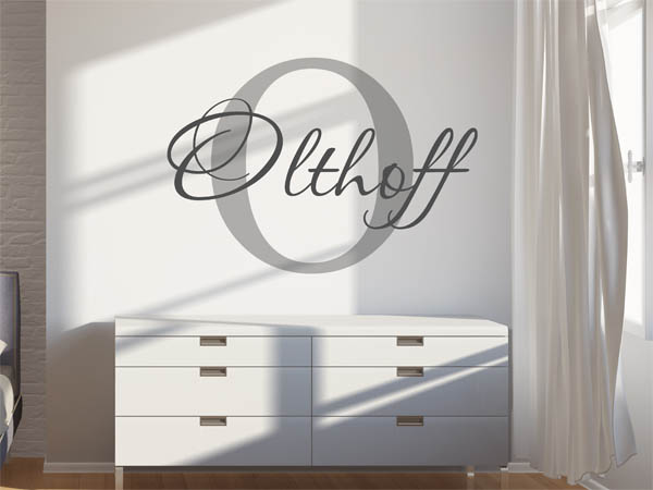 Wandtattoo Olthoff Nachname