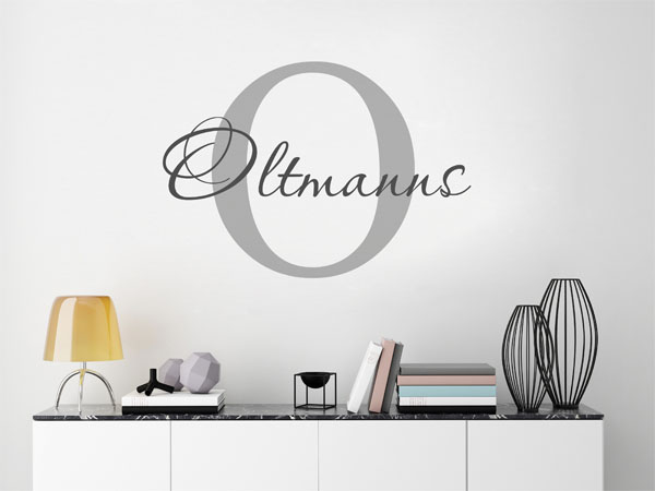 Wandtattoo Oltmanns Nachname