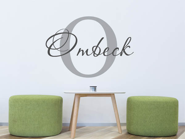Wandtattoo Ombeck Nachname