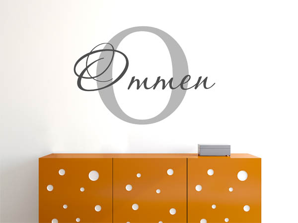 Wandtattoo Ommen Nachname