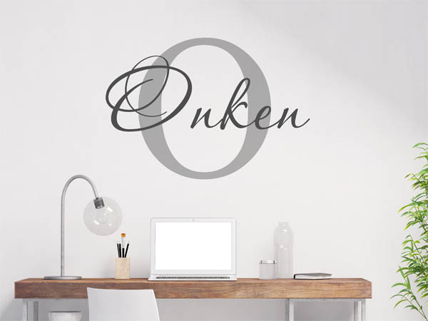 Wandtattoo Onken Nachname