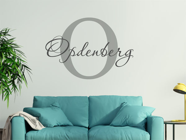 Wandtattoo Opdenberg Nachname