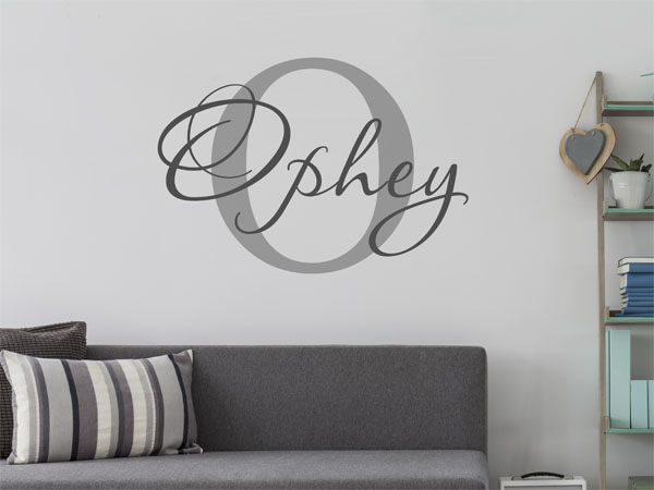 Wandtattoo Ophey Nachname