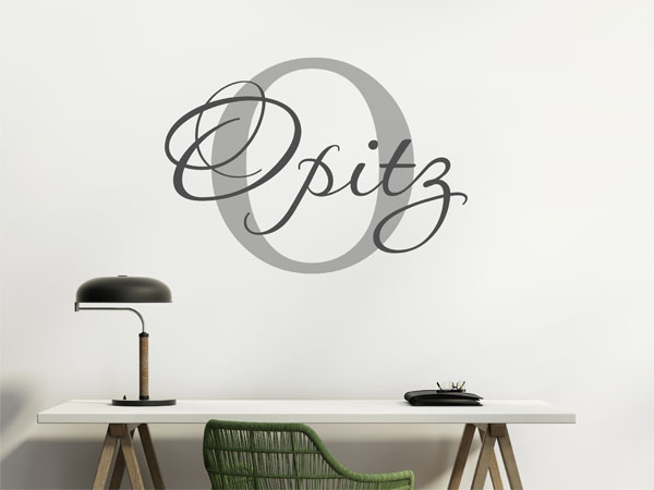 Wandtattoo Opitz Nachname