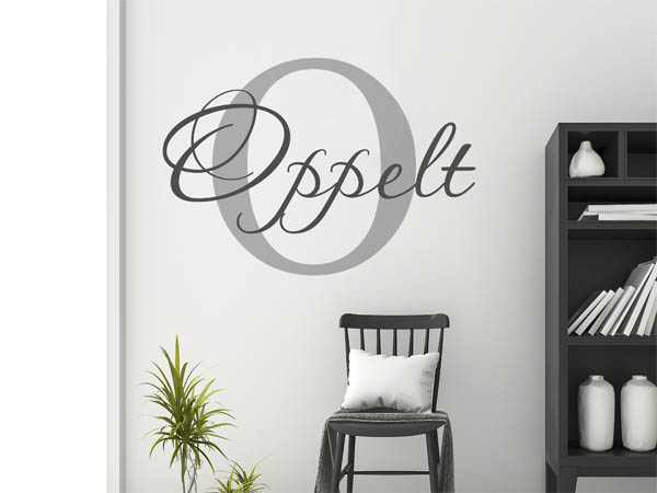 Wandtattoo Oppelt Nachname