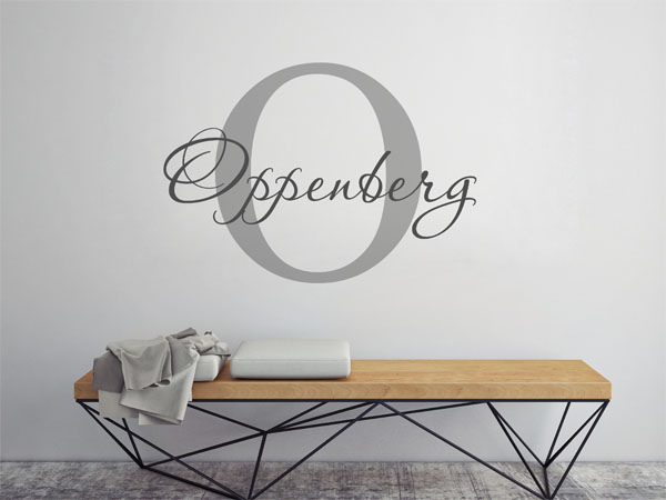 Wandtattoo Oppenberg Nachname