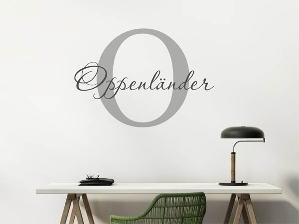 Wandtattoo Oppenländer Nachname