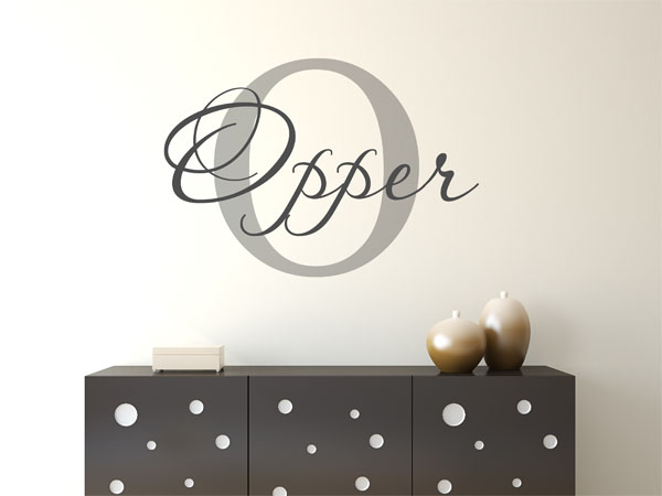 Wandtattoo Opper Nachname