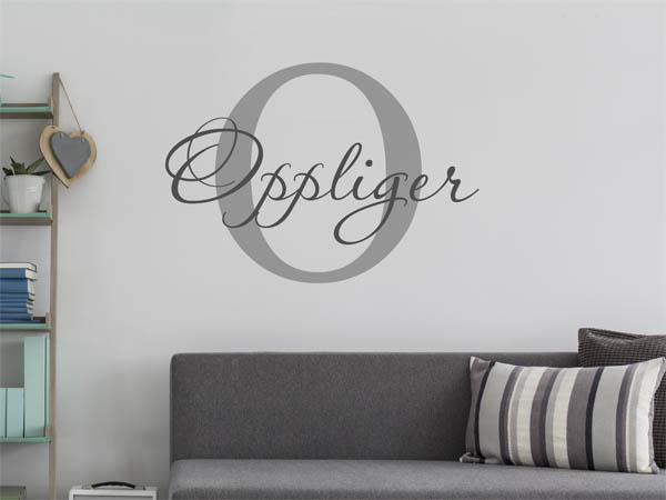 Wandtattoo Oppliger Nachname