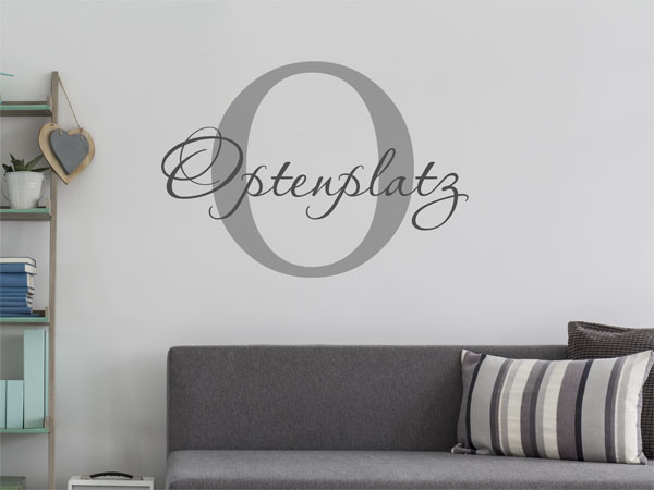 Wandtattoo Optenplatz Nachname