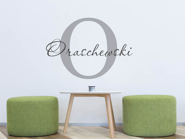 Wandtattoo Oraschewski Nachname
