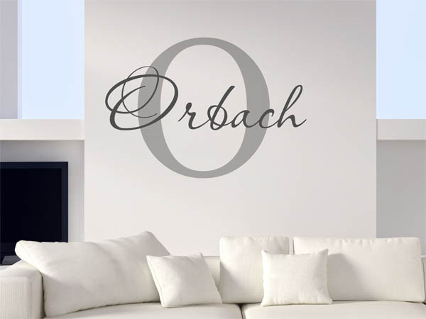 Wandtattoo Orbach Nachname
