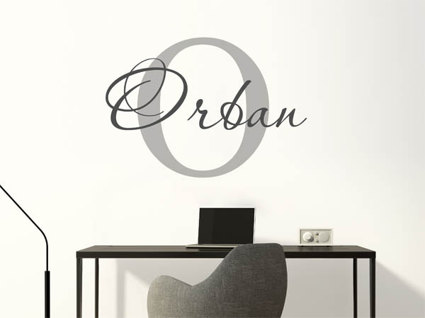 Wandtattoo Orban Nachname
